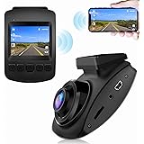 【2023 Nuova Versione】CHORTAU Telecamera per Auto WiFi Full HD 1080P, Dashcam Schermo da 2 pollici 170 ° Grandangolo, Videocam