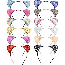 Cerchietto Orecchie Gatto, Pizzo Gatto Orecchie Cerchietto, Orecchie Catwoman Donna, Cerchietto Gatto Nero, Perfetto per il Gioco di Ruolo Della Festa di Carnevale (Bianco