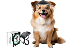 NAMSAN Casco de moto para perros con gafas de protección UV para perros pequeños con visera (sin remaches)