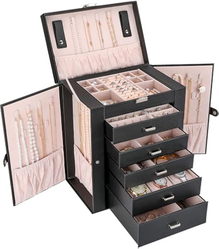 Boîte à Bijoux AKOZLIN Avec Miroir - Organisation Et élégance !