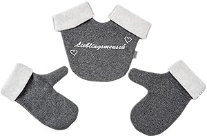 Goldi-Design Partnerhandschuhe Set Lieblingsmensch aus Doppelfleece in Deutschland hergestellt