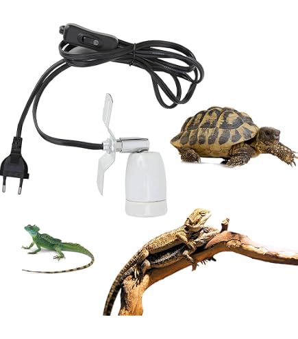 Lot De 2 Douilles Chauffantes Céramique Pour Terrarium - Culot E27, Réglable, Rotation 360° - Pour Reptiles