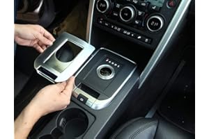 YIWANG ABS Car Interior Gear Shift Panel Cover Trim 1pc for Discovery Sport 2015-2018 Car Accessories (Silver)