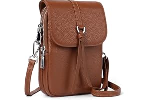 befen Genuine Leather Crossbody Bags for Women RFID Phone Bag Shoulder Bags Women Small Ladies Handbags with Multiple Pockets