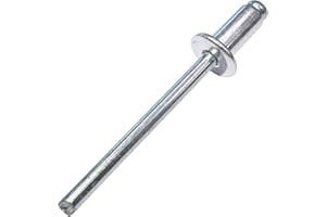 AERZETIX - Juego de 100 remaches ciegos estándar Ø5x10mm aluminio/acero - DIN 7337 A - remache pop con ruptura de vástago - C48112