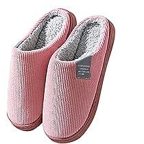 Misolin Chaussons Femme Hiver Chaud Pantoufles Homme Fourrés