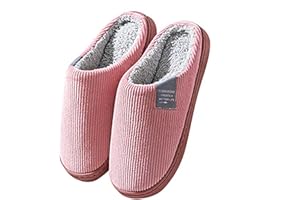 DSQSasahip Pantoufle Femme Maison Chaussons Femme Hiver Pantoufles Confortable Chaussons en Peluche Chaude Doublure Chaussures Femme Intérieur Hiver Accueil Slippers