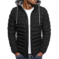 new bapa sitaram Men's Solid Puffer Jacket (2xl, black)