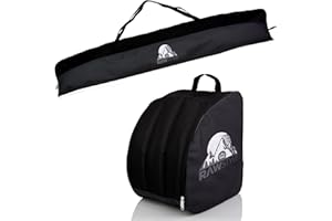 Rawstyle Borsa da sci impermeabile per scarponi da sci, 160 cm o 180 cm, per sport invernali