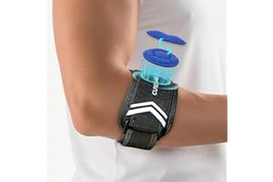 CURECARE Tennisarm Bandage, Ellenbogenbandage mit 2 Kompressionspolster, Einstellbare Ellenbogen Bandage Herren und Damen, Epicondylitis Spange Lindert Schmerzen bei Golferarm Effektiv, Schwarz