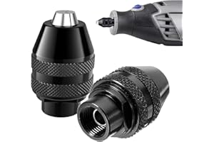 Keyxer 2/4 Pcs Mandrin 4486 Adaptateur 1/32"-1/8" pour Dremel 3000/4000/200