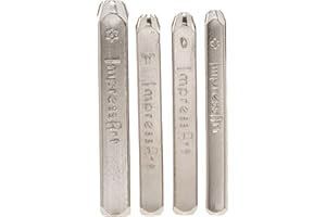 ImpressArt Metal Punch Stamp Set, Mandala Series #1, 4 Pieces, Steel