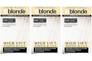 B BLONDE THREE PACKS of Jerome Russell Bblonde High Lift Powder Bleach Maximum Blonde