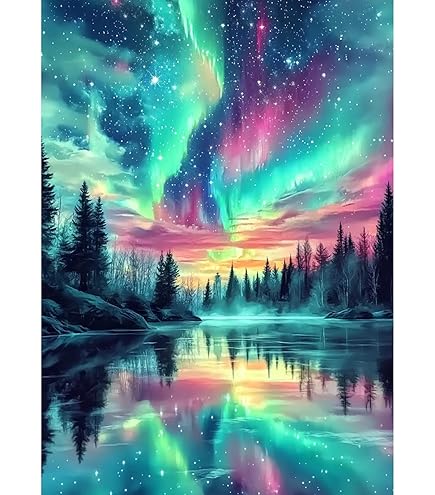 4 Pack Dragon Diamond Painting Kits voor volwassenen, 5D DIY Diamond