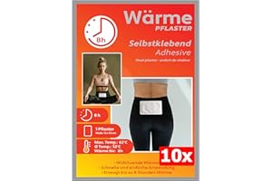 ‎M&H-24 M&H-24 Wärmepflaster Rücken, Nacken und Schulter Selbstklebend - 10er Pack 8h
