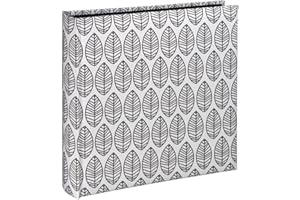 Hama Książkowy album fotograficzny "Jumbo La Fleur" (na wklejki, czarne kartki, maks. 400 zdjęć 10x15 cm, rozmiar albumu 30x30cm, pergaminowe przekładki) czarno-biały