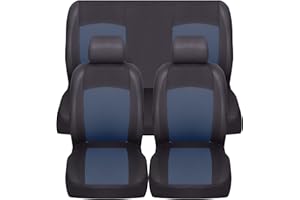 Auto Accessori Lupex Housses de siège auto universelles | Couleur bleu foncé | Set avant et arrière | No Suv