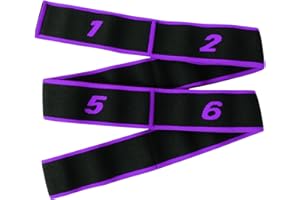 Quelcc Fascia Elastica Fitness, Yoga Stretching Band, Elastico Fasce di Resistenza per Yoga, Pilates, Fitness, Stretching, Allenamento, Danza