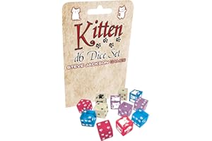 Kitten D6 Dice Set | Custom Dice, use with Steve Jackson Games, DND, RPGs, Tabletop Games, and Role-Playing Adventures