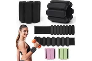 OUXAYAPL Verstellbare Handgelenkgewichte mit 2 Stück (je 0,9 kg), Langlebiges tragbares gewichtsmanschetten,ankle weights und Knöchelgewichte für Yoga,Tanz, Pilates, Cardio, Aerobic, Walking