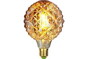 TIANFAN Vintage LED Big Big Globe G125 4W 2500kelvin 40W tout aussi non dimmable 220-240V E27 Spécialité d'ampoule décorative Duran