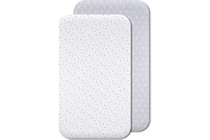 Lovely Hippo Sábanas 80 x 160 cm 100% Algodón - Sábanas Bajeras Compatible con Cama Cabaña Montessori (80 x 160 cm, Constelación Gris)