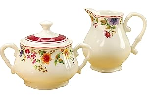 CreaTable, 16145, Série Cornwall Garden, Crémier et sucrier