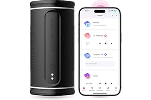 LOVENSE Calor Masturbádor Masculino con Control de Profundidad Bluetooth, Calentamiento Constante de Temperatura, Control de APP para Smartphone