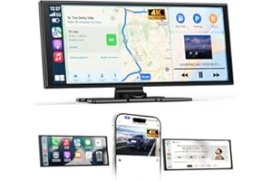 ALPINETECH 2025 Neuestes 11,5 Zoll Carplay Display & Carplay Android Auto Display: Buddy Display mit Navigation 4K Dashcam Rückfahrkamera Bluetooth Siri Sprachsteuerung IPS Touchscreen Mirror Link AUX FM 64G TF