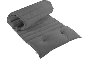 Dynamic24 Premium Liegenauflage 180x60cm Auflage für Liegen Gartenliegen Sonnenliegen Holzliegen Kissen Matratze Deckchair Polyrattan Palettenkissen Palettenauflage Auflage dick bequem (Grau)