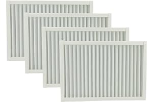 vhbw 4x Filtres remplacement pour Viessmann WUS-25-4, 245045 pour appareil de ventilation - Set de filtres à air G4, 26 x 17,8 x 2,3 cm blanc