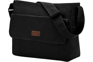 Chase Chic Toile Sac Bandoulière Femme Homme,Sacoche Messager pour Ordinateur Portable 15.6",Sacs Besace pour Travail Ecole