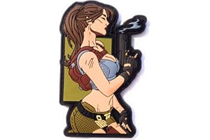 Titan One Europe - Tactical Pin Up Girl Assassin Gun Tactical Morale Airsoft Patch (3D-PVC Rubber) Tactique Écusson