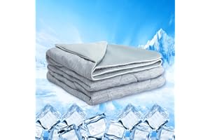‎MH MYLUNE HOME MH MYLUNE HOME Kühldecke Leichte Sommerdecke, Arc-Chill Q-Max>0.458, 2in1 Kühlende Bettdecke 200x220, Sommerbettdecke Kuscheldecke Wohndecke Reisedecke Cooling Blanket (grau, 200 x 220 cm)
