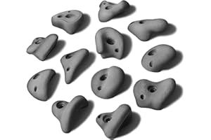 ‎ALPIDEX ALPIDEX 12 Klettergriffe L | Klettersteine | Größe L | Verschiedene Hinterschneidungen, Ausformungen, Farben | Henkelklettergriffe