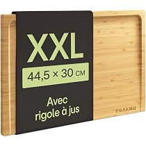 Planche à Découper REMIX N2 - Bois De Chêne XL Avec Fente à Jus - Fabriquée USA