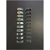 Zebra & Stor Perde 4.5 cm Metal Portray 20 Adet, Metalik Gri