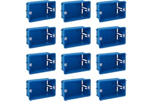 TERRYSHOP74 12 pezzi cassette da incasso a muro per 503 3 moduli elettrica, montaggio a parete incasso scatola di distribuzione e derivazione