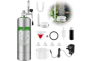 5L Aquarium CO2 Generator System Carbon Dioxide Reactor Kit, co2 Aquarium kit diy co2 kit for aquarium with Regulator Solenoi