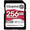 Kingston Canvas React Plus V60 SD 256GB SDXC UHS-II 280R/150W U3 V60 for Full HD/4K