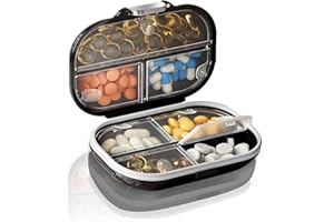 Ptyism Pilulier przenośny voyage boite lekarstwa voyageTravel pill organizer, ważne leki, voyage i codzienne użytkowanie itp.