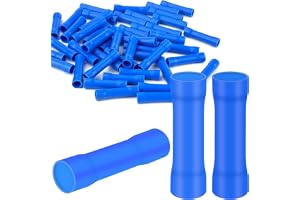 50 x skarvkontakt 1,5–2,5 mm² klämkontakt blå kabelskor PVC-isolerad skarvkontakt BV kabelkontakt