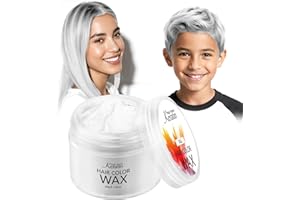 Magic Master Keratina Bianco Gel Colorato per Capelli Uomo e Donna Lavabile, Colore Temporaneo Capelli per Bambini, Colore Capelli Temporaneo, Crema Colorata Capelli per Feste o Cosplay
