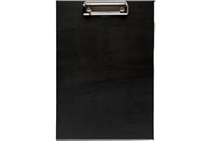 Idena 14026 - Porte-bloc DIN A4, avec couvercle, noir, 1 pièce