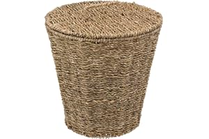 5 FIVE SIMPLY SMART Five - Poubelle de salle de bain avec couvercle en Seagrass 9 L