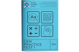 11+ Plus Books, CEM Practice Tests 2025-2026, Fast-Track to Grammar School with Mock Exam Experience, Separate Answer Sheets, Practice Test 1 with Papers A and B - Exam Papers Plus