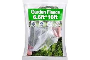 Garden Fleece Frost Protection, Henrycares 30GSM 2m x 5m Heavy Duty Horticultural Fleece, Winter Plant Protection Down to -5°C/23°F, Anti-UV, Tear Resistant Plant Fleece for Plants, Fruits, Vegetables