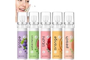 JINJIAR 5PCS Fruit Oral Breath Spray,Bad Breath Treatment,Breath Freshener,Mouth Freshener Spray,Breath Spray for Bad Breath,Breath Spray for Oral Health,Mouth Spray for Oral Care,Mouthwash for Bad Breath
