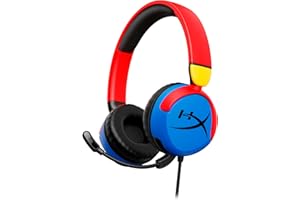 HyperX Cloud Mini - Auriculares Gaming con Cable para niños, límite Volumen 85dB, para PC/Switch/PS/Chromebook/Xbox/Móvil, Multicolor