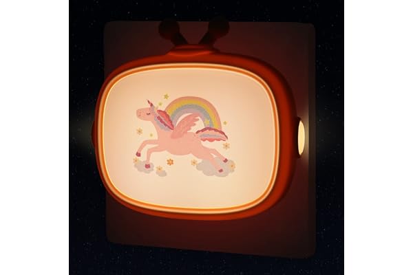 Annmore Veilleuse Enfant Prise Lampe de Nuit Licorne Décoration Chambre Fille Accessoire Bébé List de Naissance Cadeau Nouveau-né Bebe